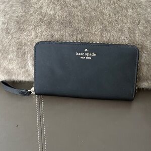 kate spade Black Zip-Around Wallet